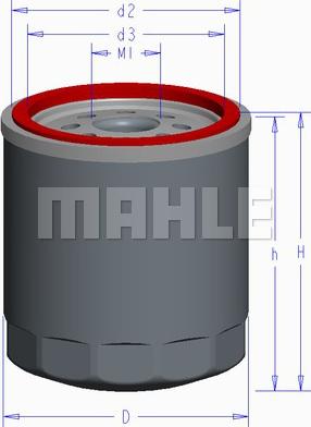 MAHLE OC 611 - Filtru ulei allinparts.ro