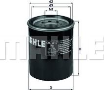 MAHLE OC 617 - Filtru ulei - allinparts.ro