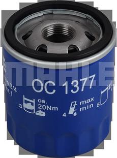 MAHLE OC 1377 - Filtru ulei allinparts.ro