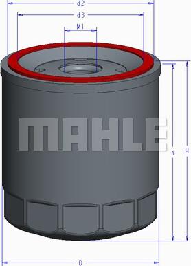 MAHLE OC 894 - Filtru ulei allinparts.ro