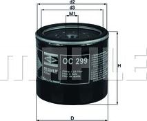 MAHLE OC 299 - Filtru ulei - allinparts.ro