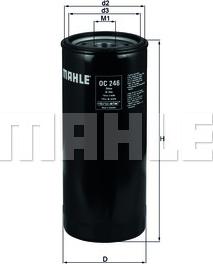 MAHLE OC 246 - Filtru ulei - allinparts.ro