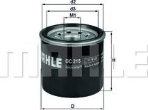 MAHLE OC 215 - Filtru ulei allinparts.ro