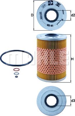 MAHLE OX 41D - Filtru ulei allinparts.ro