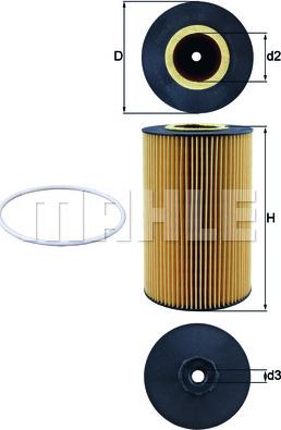MAHLE OX 425D - Filtru ulei allinparts.ro