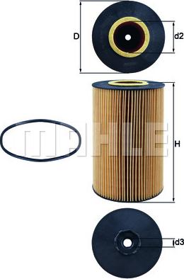 MAHLE OX 426D - Filtru ulei allinparts.ro
