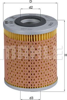 MAHLE OX 51 - Filtru ulei - allinparts.ro
