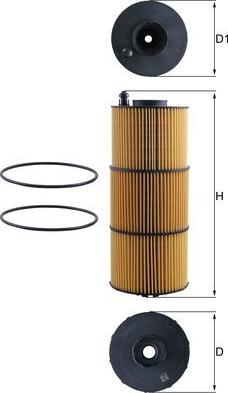 MAHLE OX 1412D - Filtru ulei allinparts.ro