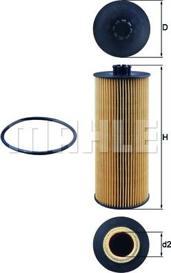 MAHLE OX 155D - Filtru ulei allinparts.ro