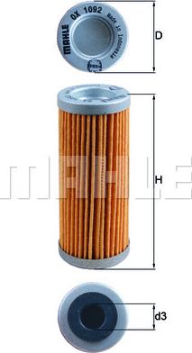 MAHLE OX 1092 - Filtru ulei - allinparts.ro