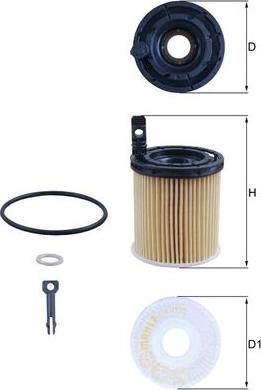 MAHLE OX 1121D - Filtru ulei - allinparts.ro
