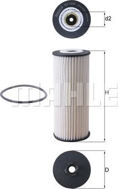 MAHLE OX 1236D - Filtru ulei - allinparts.ro