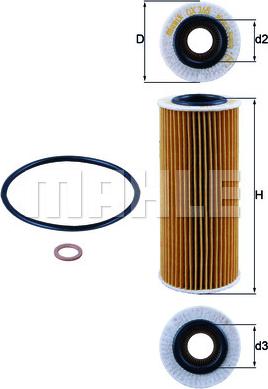 MAHLE OX 368D1 - Filtru ulei - allinparts.ro