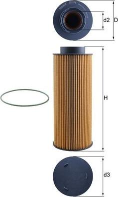 MAHLE OX 376D - Filtru ulei - allinparts.ro