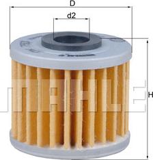 MAHLE OX 793 - Filtru ulei allinparts.ro