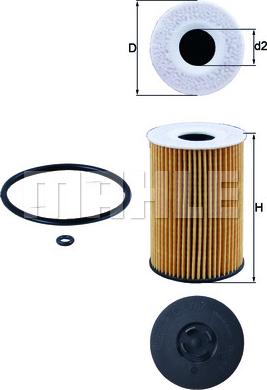 MAHLE OX 787D - Filtru ulei allinparts.ro