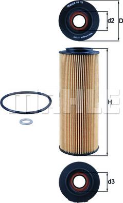 MAHLE OX 775D - Filtru ulei - allinparts.ro
