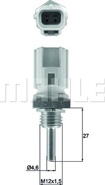 MAHLE TSE 30 - Senzor,temperatura lichid de racire - allinparts.ro