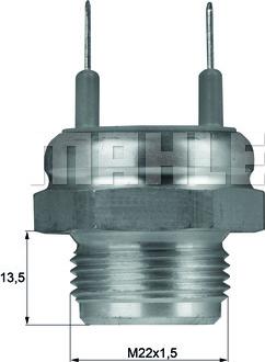 MAHLE TSW 7D - Comutator temperatura, ventilator radiator allinparts.ro