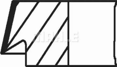 MAHLE 081 76 N0 - Set segmenti piston - allinparts.ro