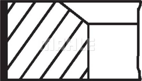 MAHLE 081 93 N3 - Set segmenti piston - allinparts.ro