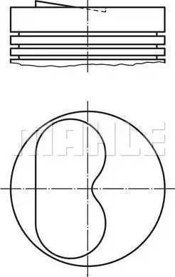 MAHLE 007 32 22 - Piston allinparts.ro