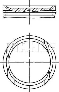 MAHLE 015 60 00 - Piston allinparts.ro