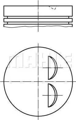 MAHLE 007 58 00 - Piston allinparts.ro