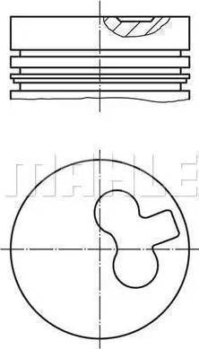 MAHLE 011 29 00 - Piston - allinparts.ro