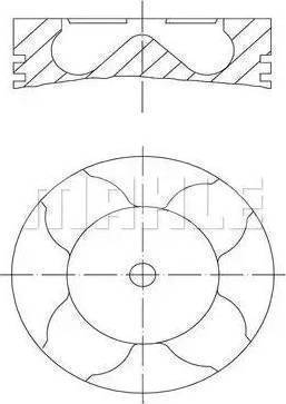 MAHLE 012 17 02 - Piston - allinparts.ro