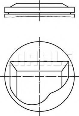 MAHLE 082 24 02 - Piston - allinparts.ro