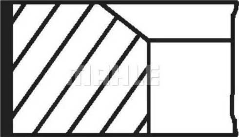 MAHLE 082 32 V1 - Set segmenti piston - allinparts.ro