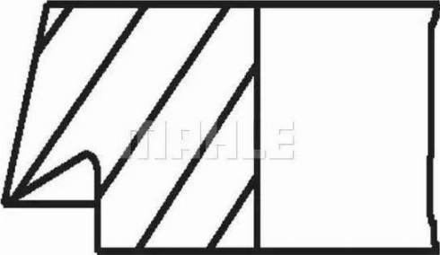 MAHLE 083 06 V2 - Set segmenti piston - allinparts.ro
