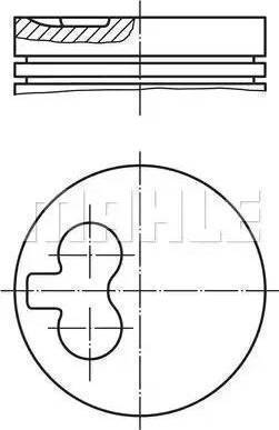 MAHLE 007 98 01 - Piston - allinparts.ro