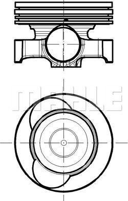 MAHLE 021 PI 00118 200 - Piston - allinparts.ro