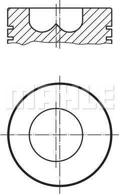 MAHLE 286 31 00 - Piston allinparts.ro