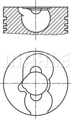 MAHLE 228 82 10 - Piston allinparts.ro