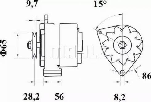 MAHLE MG 318 - Generator / Alternator - allinparts.ro