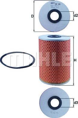 MAHLE OX 88D - Filtru ulei allinparts.ro