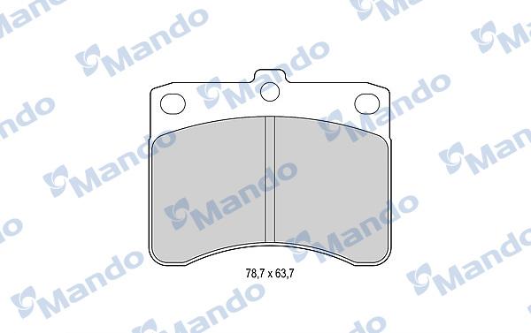 Mando MBF015485 - Set placute frana,frana disc - allinparts.ro