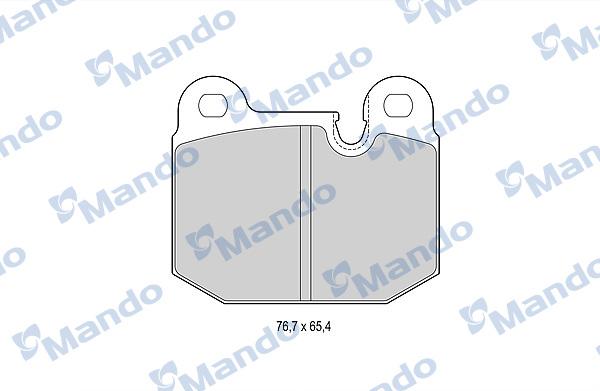 Mando MBF015397 - Set placute frana,frana disc - allinparts.ro