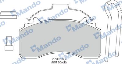 Mando MBF016081 - Set placute frana,frana disc allinparts.ro