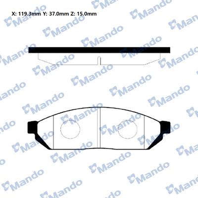 Mando RMPD07 - Set placute frana,frana disc allinparts.ro