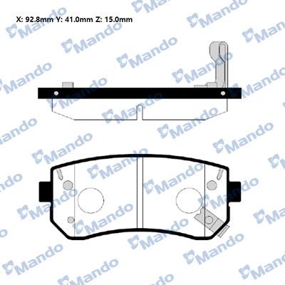 Mando RMPK46NS - Set placute frana,frana disc allinparts.ro