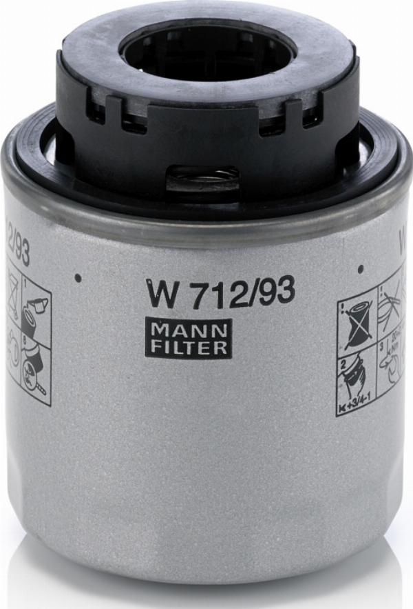 Mann-Filter W 712/93 - Filtru ulei allinparts.ro