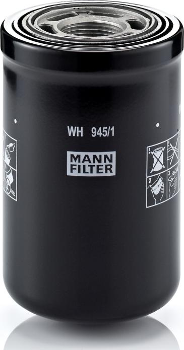 Mann-Filter WH 945/1 - Filtru hidraulic, cutie de viteze automata allinparts.ro