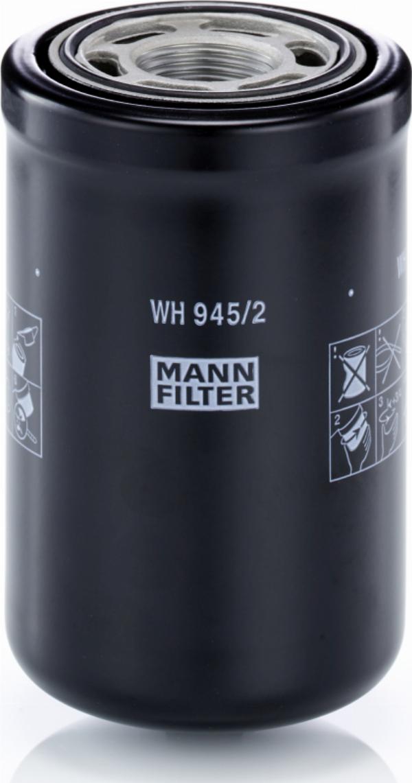 Mann-Filter WH 945/2 - Filtru hidraulic, cutie de viteze automata allinparts.ro