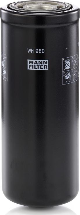 Mann-Filter WH 980 - Filtru hidraulic, cutie de viteze automata allinparts.ro