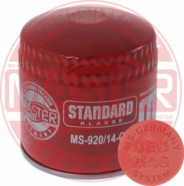 MASTER-SPORT 920/14-OFMG-PCS-MS - Filtru ulei allinparts.ro