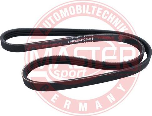MASTER-SPORT 4PK985-PCS-MS - Curea transmisie cu caneluri - allinparts.ro